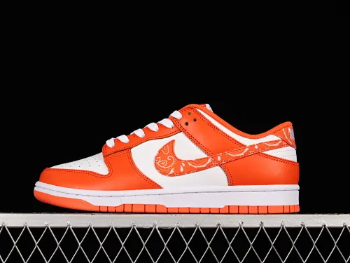 All Categories Nk SB Dunk Series Nk SB Dunk Low Low-top Sneakers F Version Nk Dunk Low "White Orange" Cashew Flower White Orange SB Smashed Backboard Fashion Casual Sneakers DH4401-103